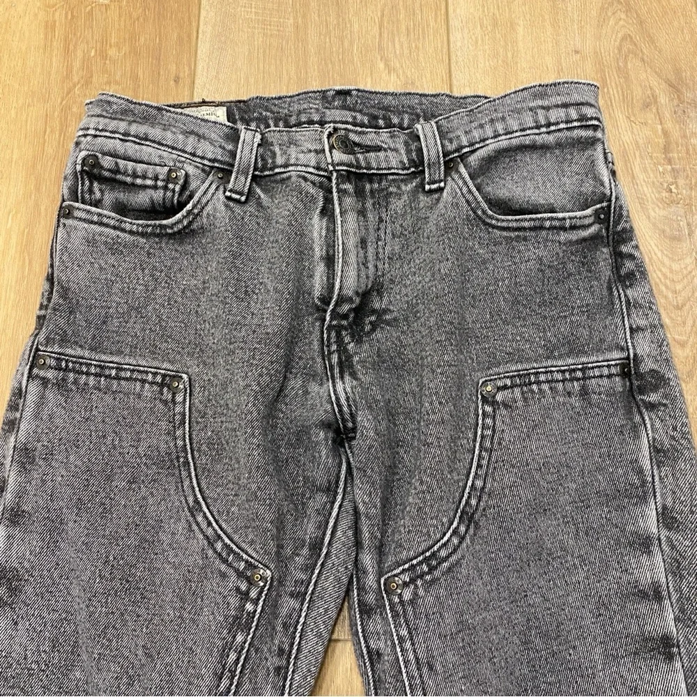 🌟LEVIS PREMIUM🌟 MENS UTILITY STRAIGHT LEG JEANS GRAY WASH SZ 29